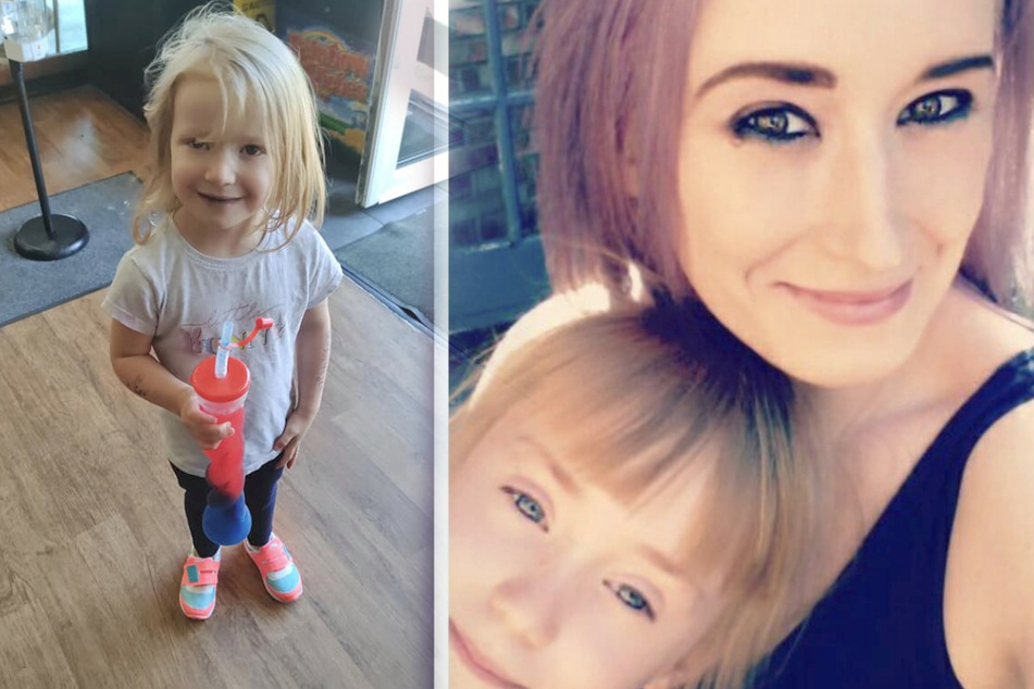 Mutter Chelsey (32) und Tochter Elsie (3) haben sich von dem Igel-Schreck erholt.