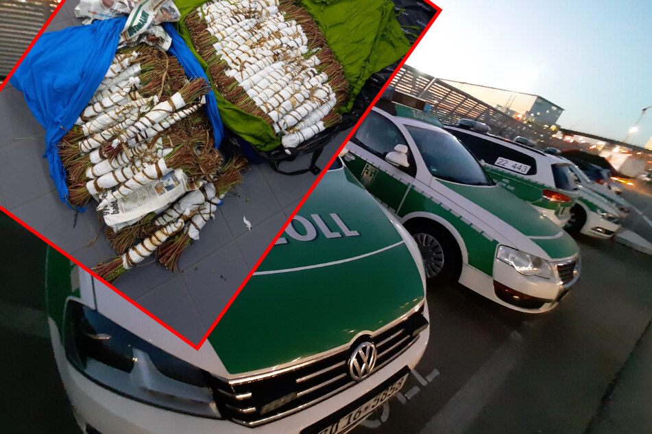 70 Kilo Khat fanden die Zollbeamten im Gepäck des 45-Jährigen.