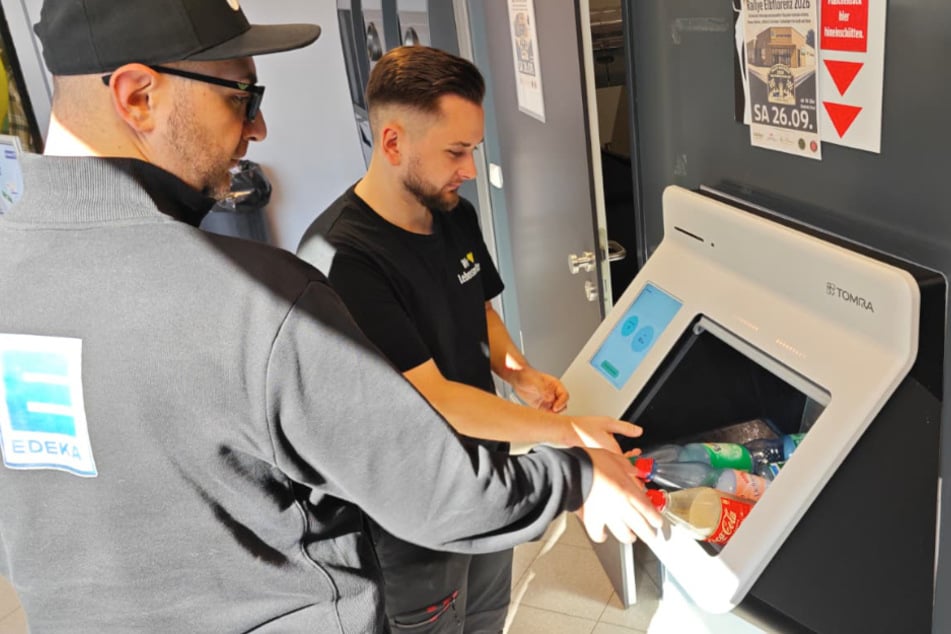Pfand-Innovation in Sachsen: Dieser Automat schluckt alles auf einmal