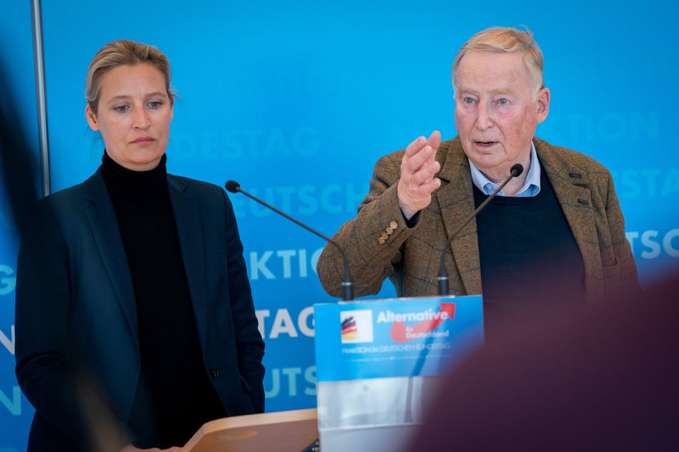 Alice Weidel (42), Fraktionsvorsitzende der AfD, und Alexander Gauland (80), Fraktionsvorsitzender der AfD.