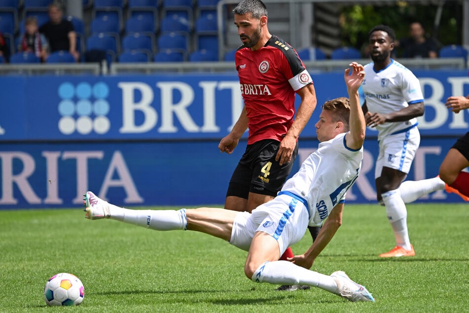 Luca Schuler (24) steuerte sehenswert einen Treffer für den FCM bei. An anderer Stelle ließ er aber eine Großchance liegen.