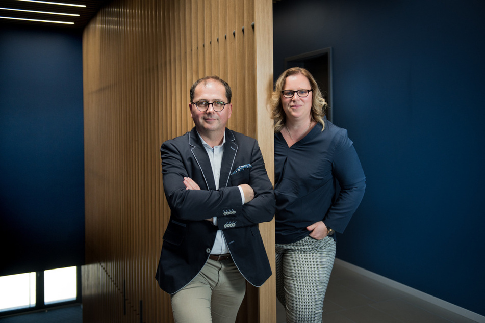 Sylvia Börner (42) führt zusammen mit Mirko Keubert die Firma Eberhard Rink Sanitär-Heizung-Elektro GmbH & Co. KG.