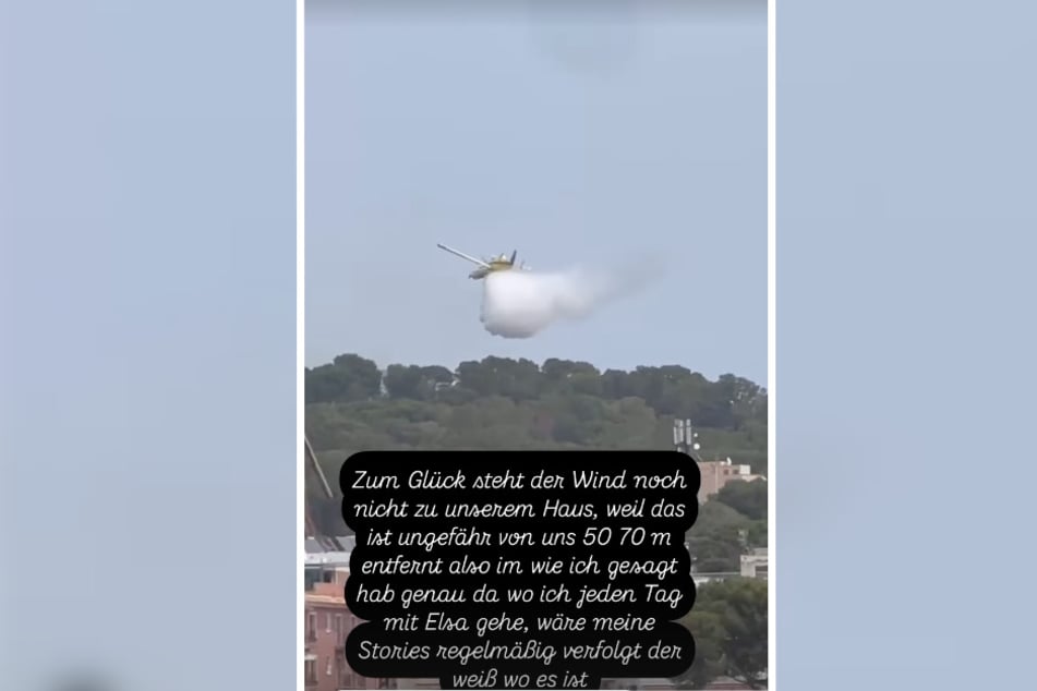 In ihrer Instagram-Story hielt die TV-Auswanderin die beängstigenden Szenen für ihre Community fest.
