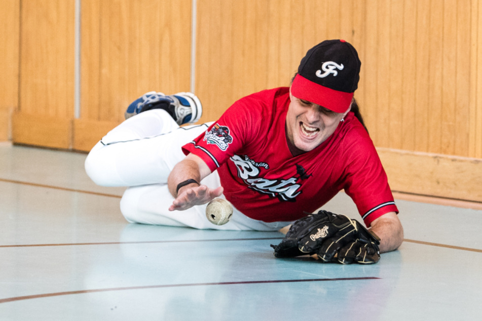 Henning Oschwald, Spieler der Blindenbaseball-Mannschaft "Bavarian Bats".