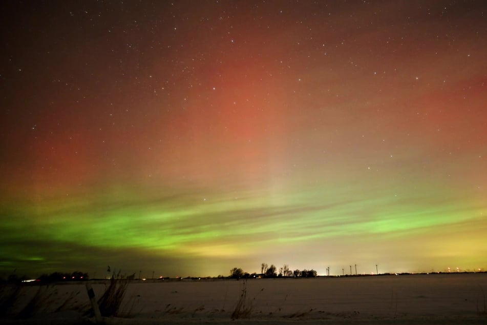 In Dagebüll waren in der Nacht zu Sonntag Polarlichter zu sehen.