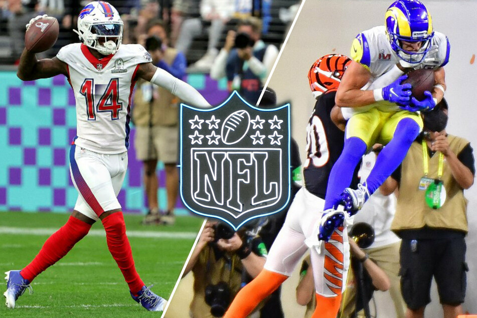 The Bills' Steffon Diggs (l.) and the Rams' Cooper Kupp (r.) will be facing off in the kick-off to the 2022 NFL season.