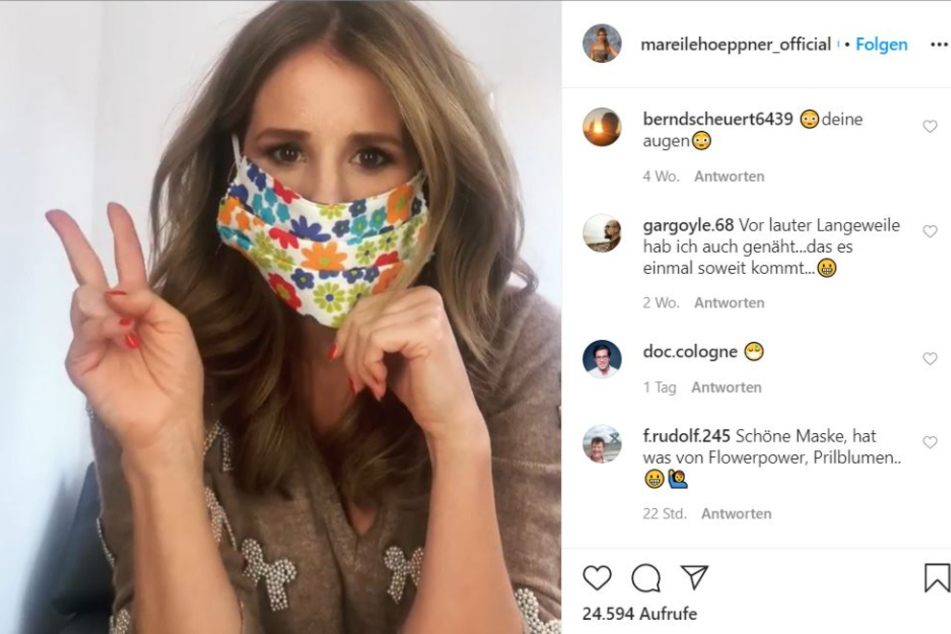 Moderatorin Mareille Höppner mit bunten NaMuSchu.
