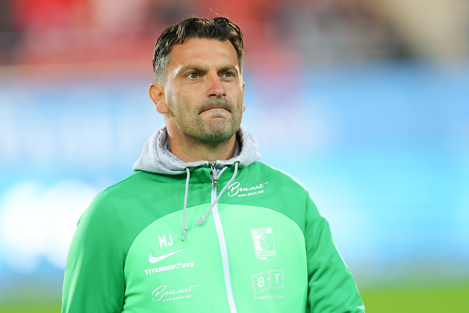 Chemie Leipzigs Trainer Miroslav Jagatic kann trotz der Niederlage stolz auf sein Team sein. Lange Zeit war man dem SV Babelsberg ebenbürtig.