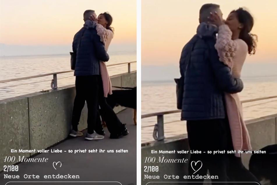 In einer Instagram-Story war das private Liebesglück des jungen Paares ganz unmittelbar zu sehen.