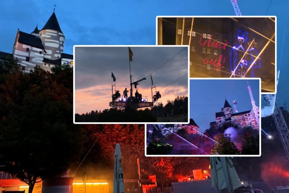 Akrobaten-Attraktion mit einmaliger Motorrad-Show über den Köpfen der Zuschauer