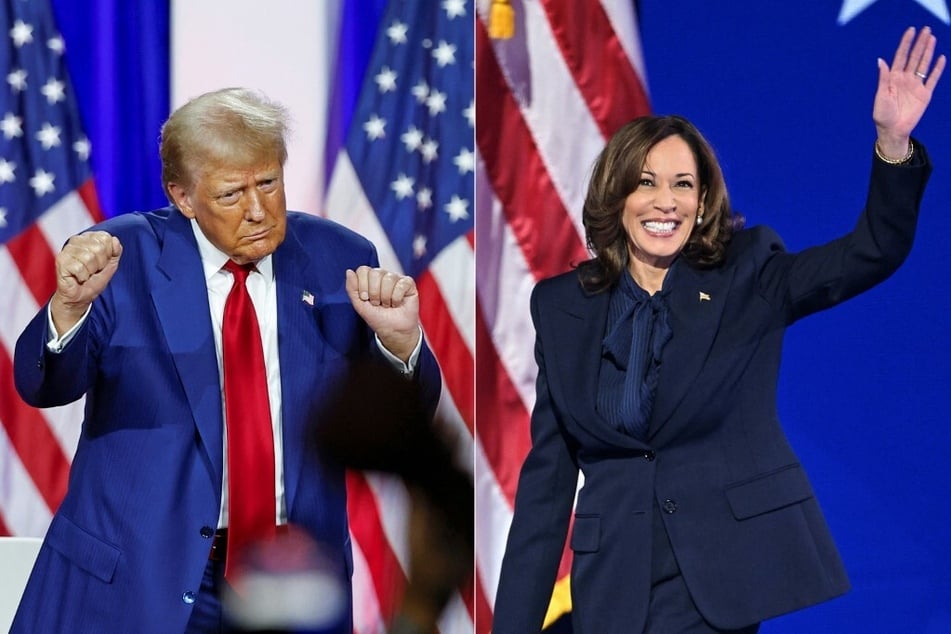 Republican Donald Trump (l.) and Democrat Kamala Harris are in a tight race in Pennsylvania and other swing states.