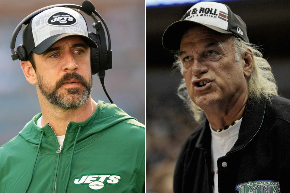 Aaron Rodgers (l.) and Jesse Ventura are reportedly on Robert F. Kennedy Jr.'s shortlist of vice presidential candidates.