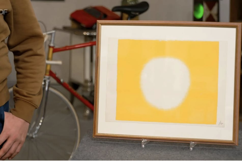 Der Siebdruck mit dem Titel "Gelb" ist eine Arbeit von Künstler Rupprecht Geiger (1908-2009). Schätzpreis: bis zu 600 Euro.