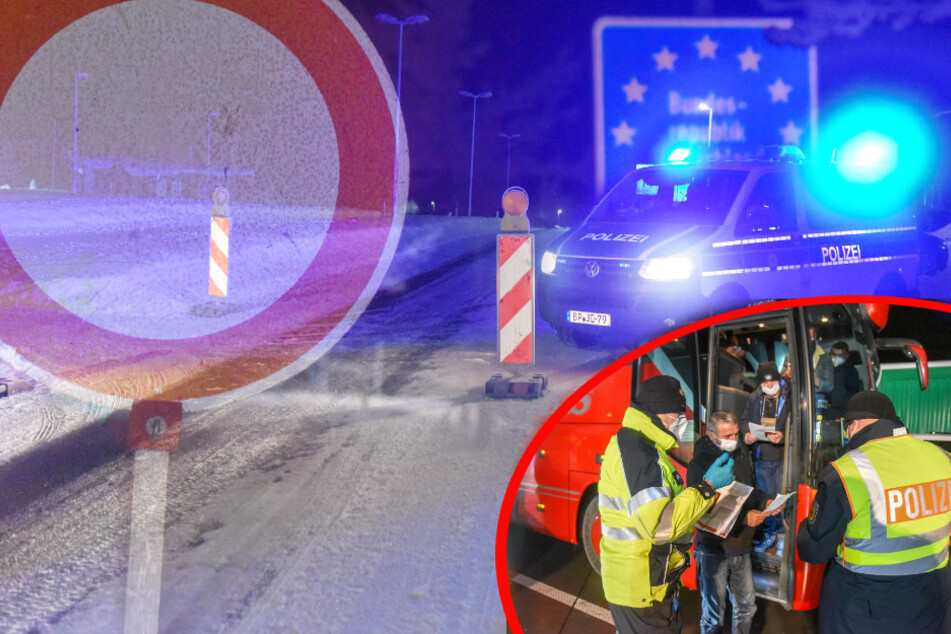Sachsens Grenzen sind zu! Bundespolizei im Einsatz, Busse und Autos werden kontrolliert
