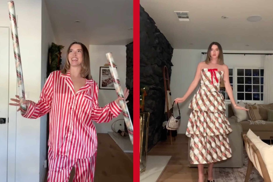Some of the other entries in this challenge are leaning more "camp," but TikToker Madeleine White's entry is so chic you might want to wear it to a cocktail party!