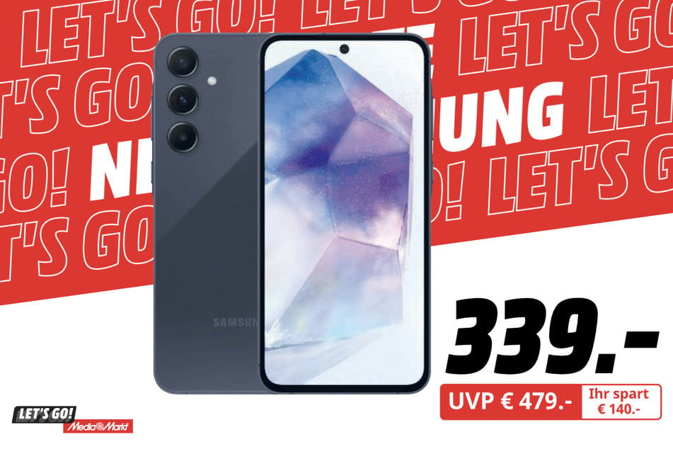 Samsung Galaxy A55 5G für 339 statt 479 Euro.