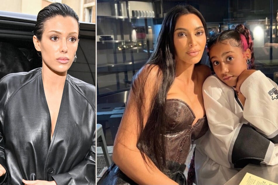 Will North West's (r.) growing relationship with Bianca Censori (l.) a problem for Kim Kardashian?