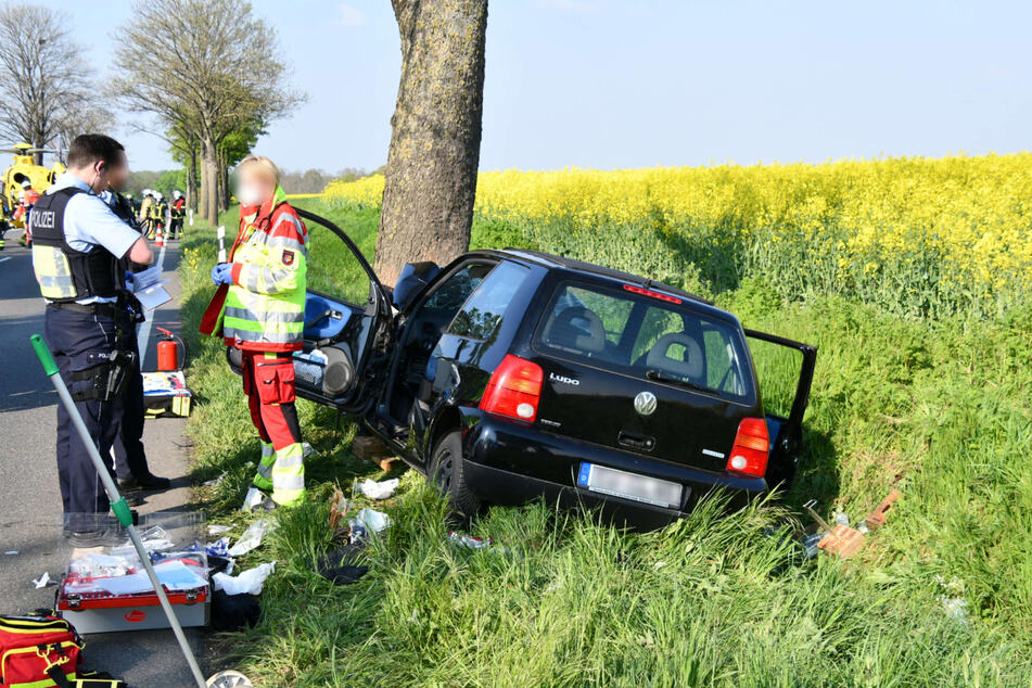 Der Lupo der 56-Jährigen krachte am Mittwochnachmittag frontal gegen einen Baum.