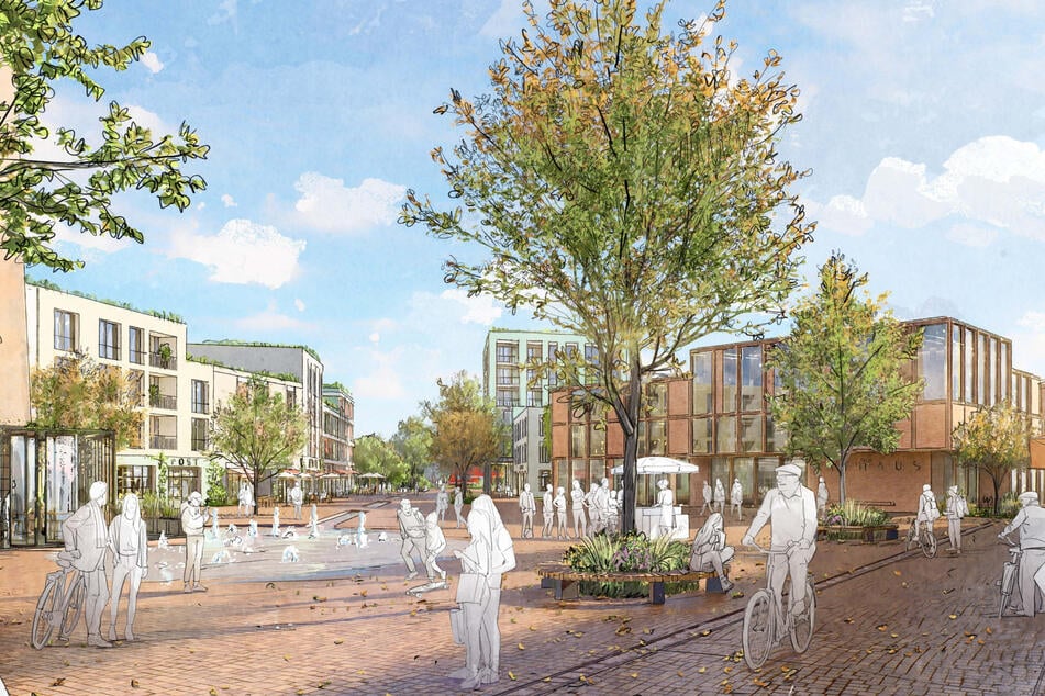 So soll die Ortsmitte eines Tages aussehen.