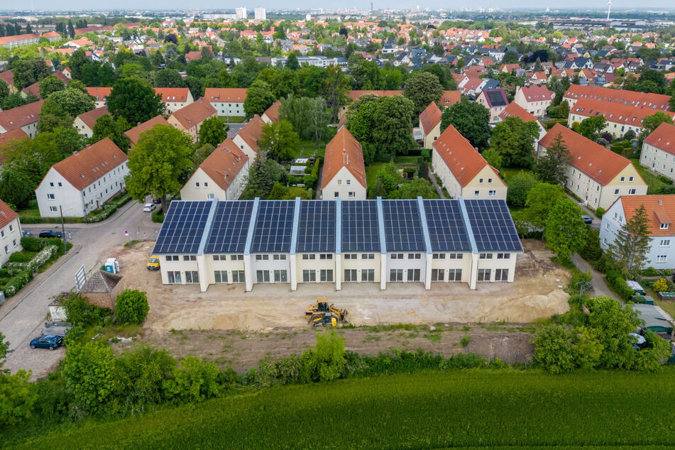 Und so sehen sie aus: Die komplett klimaneutralen Wohnhäuser.