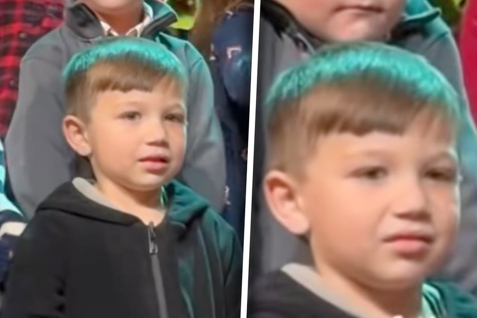 Als der kleine Asher (4) im Kindergarten das Weihnachtslied mitsingen sollte, wirkte er höchst unsicher.