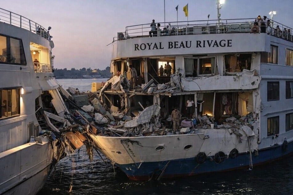 Vier Kabinen im Bug des Kreuzfahrtschiffes wurden regelrecht zerfetzt.
