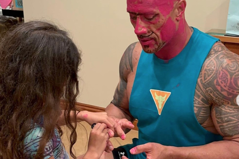 Dwayne "The Rock" Johnson is always saving the world, via the big screen, but when it comes to his sensitive side, his daughters bring out the best of him.