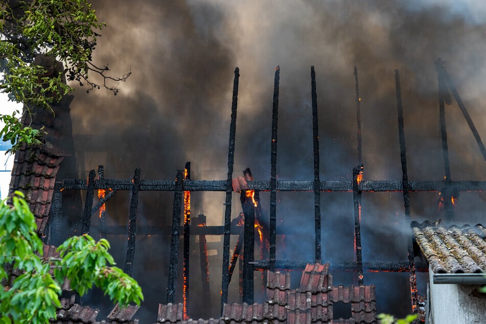 Im Stadtteil Königsstädten sorgt ein Brand für einen Großeinsatz von Feuerwehr, Rettungsdienst und Polizei.
