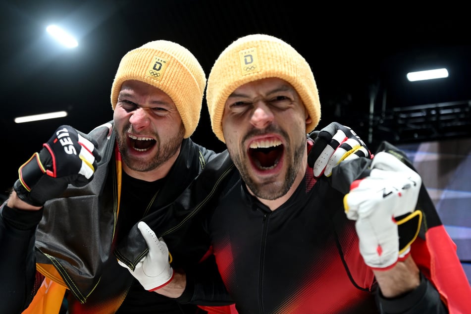 Haben allen Grund zu Jubeln: Johannes Lochner und Georg Fleischhauer.