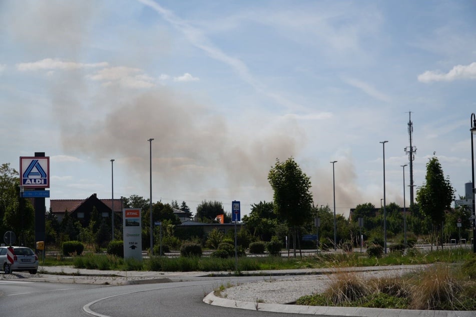 Die Rauchwolken des Brandes konnte man schon von weitem erkennen.