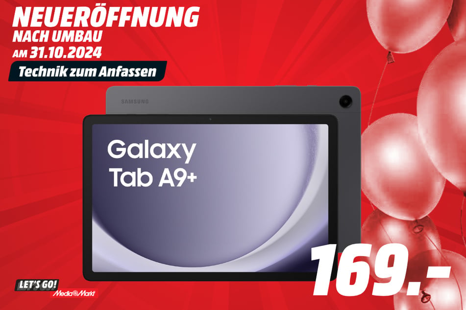 Samsung Galaxy Tab A9+ für 169 Euro.