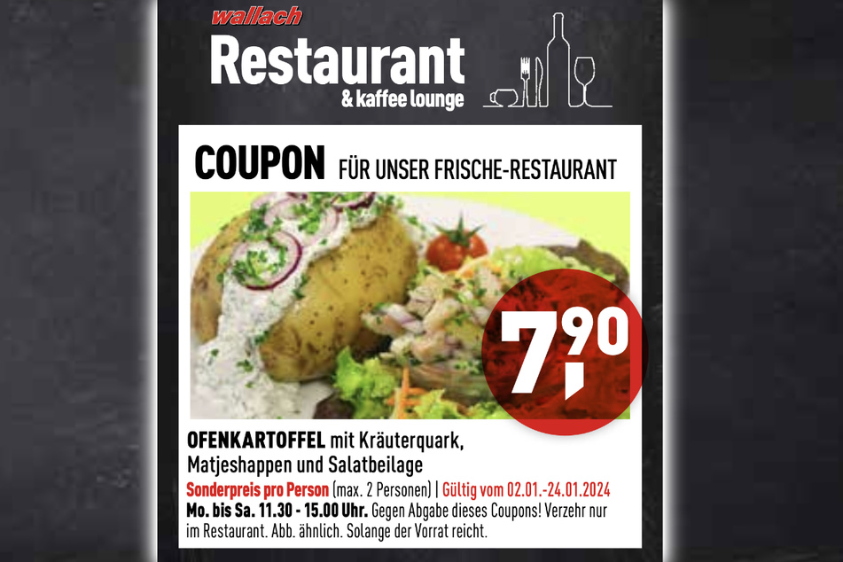 Klicken und Coupon downloaden.