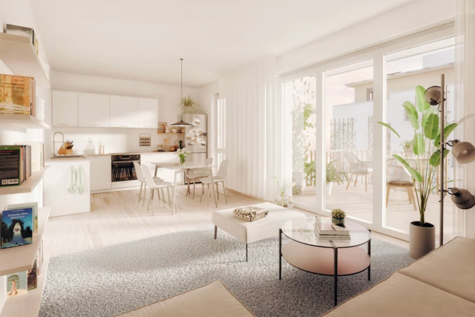 Lichtdurchflutet und durchdacht sind die Wohnungen im "green living – Dresdner Heidebogen".