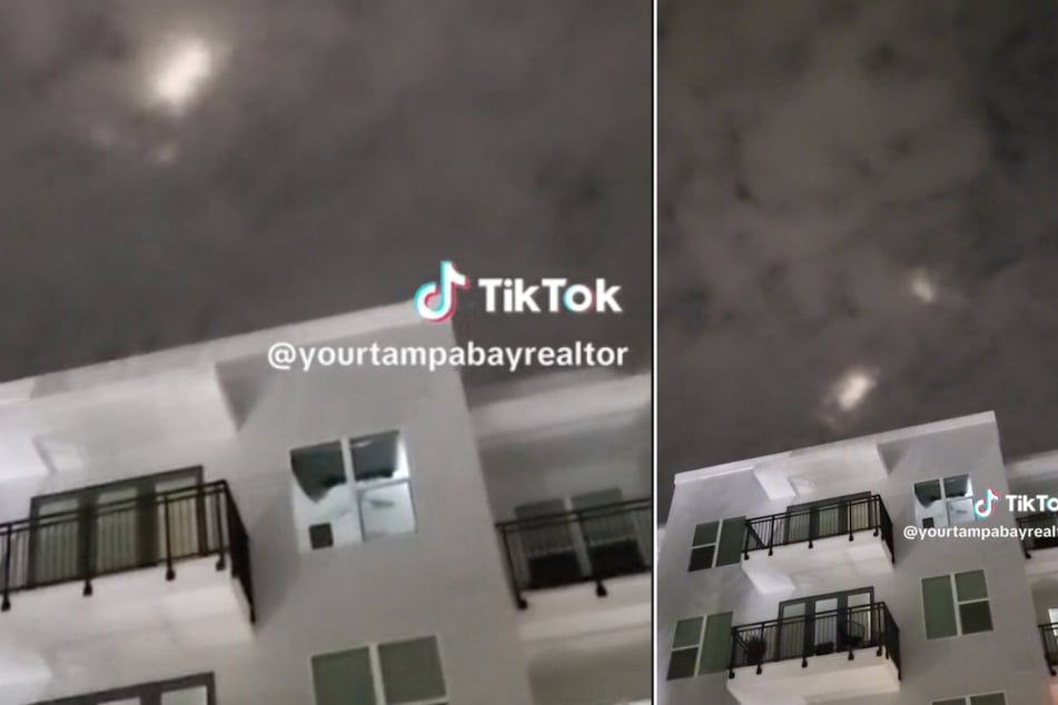 Diese merkwürdigen Lichterscheinungen wurde am Himmel über Tampa entdeckt.