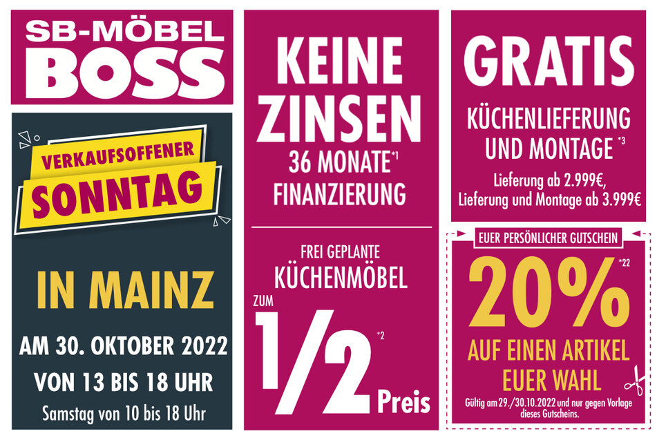 Hier klicken und Coupon für 20 Prozent herunterladen.