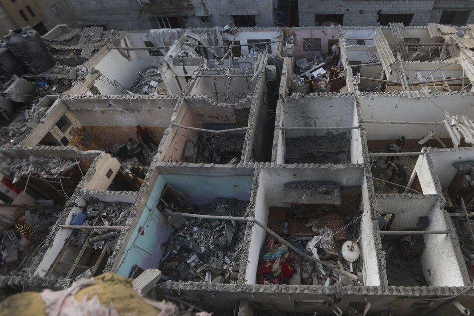 Zerstörtes Wohnhaus in Rafah.