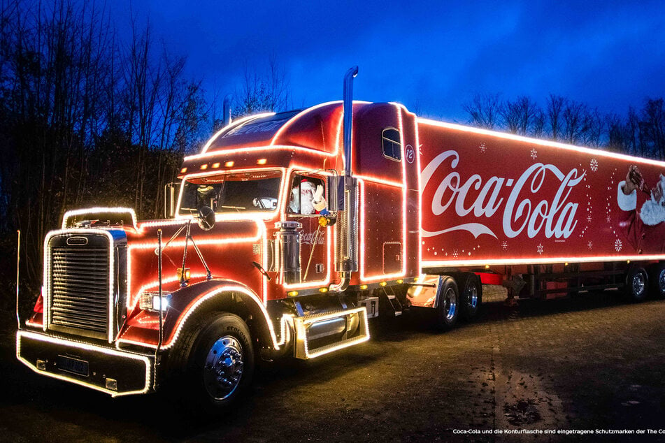 Die Coca-Cola Weihnachts-Trucks touren durch ganz Deutschland und machen auch Halt in Sachsen.