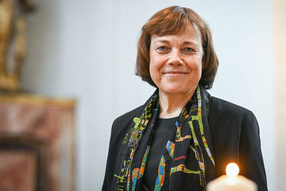 Die EKD-Ratsvorsitzende Annette Kurschus predigt an Neujahr in der Dresdner Frauenkirche.