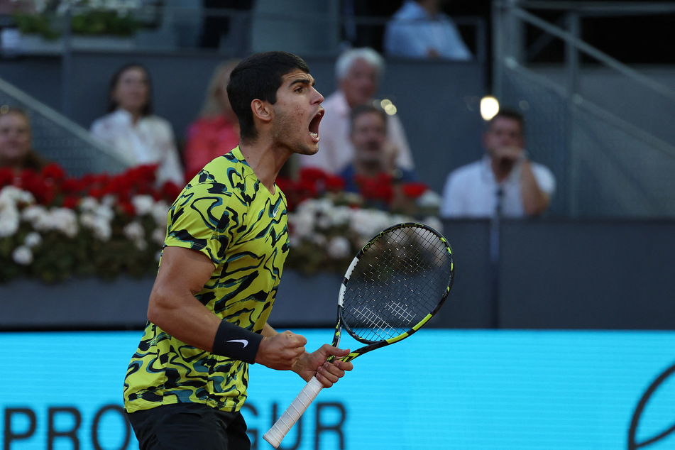 Carlos Alcaraz (20) verteidigte seinen Titel in Madrid.