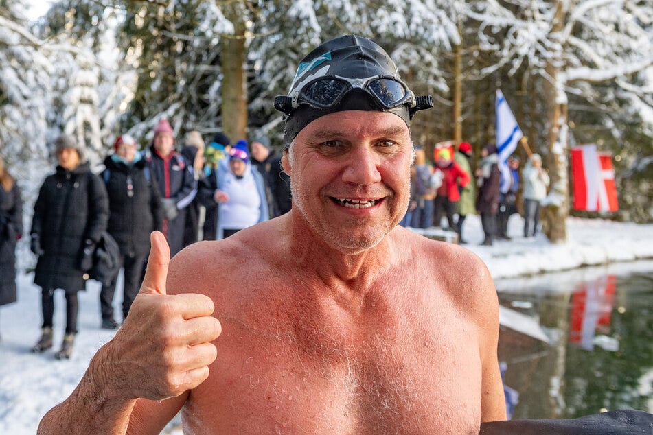 Gerrit Curcio (58) ist mit dem Event und seiner Leistung im Wasser zufrieden.