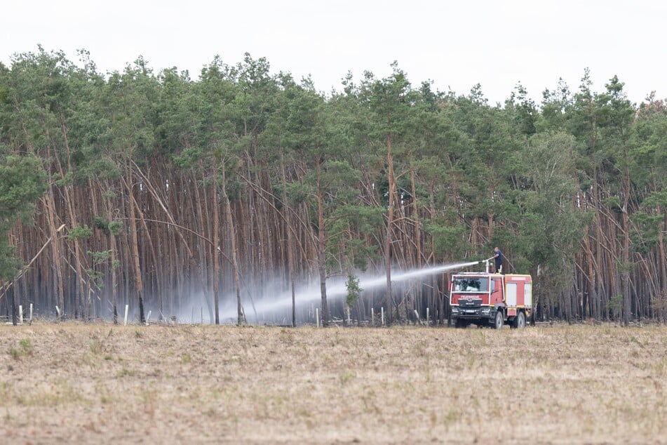 Die Löscharbeiten waren durch die Altmunition erschwert.