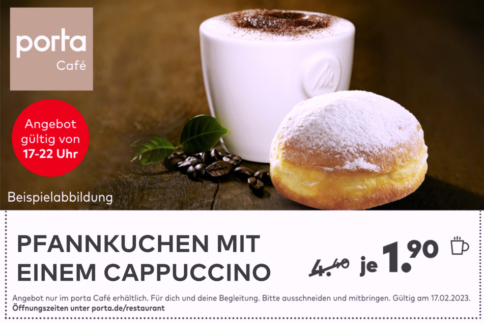 Hier den Coupon fürs porta Café herunterladen.