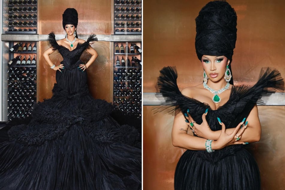 Cardi B wows at the 2024 Met Gala in gigantic black gown