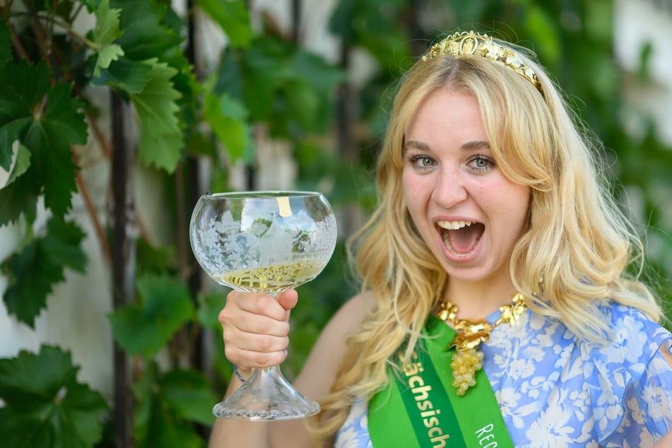Luise Puhlmann (19) ist Sachsens neue Weinkönigin.