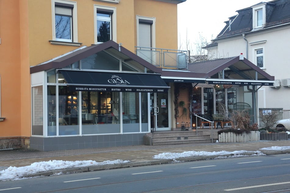 Die Burrata-Manufaktur Gioia wirkt von außen nicht unbedingt wie ein Bistro.