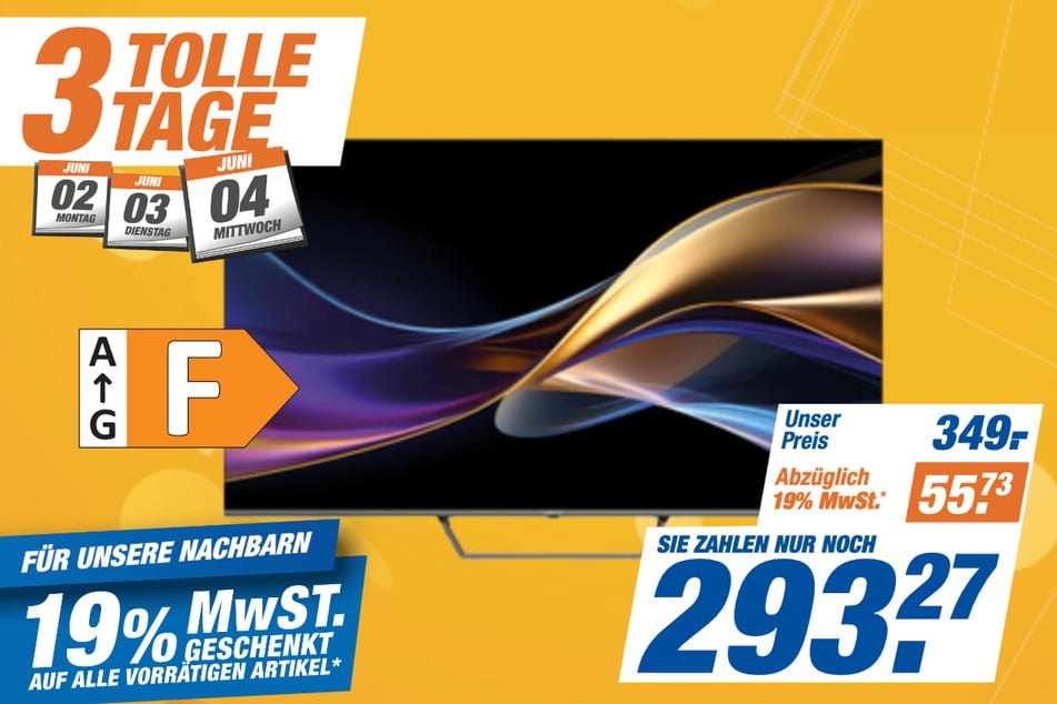 43-Zoll Metz-Fernseher 43MQE7001Z für 293,27 statt 349 Euro.