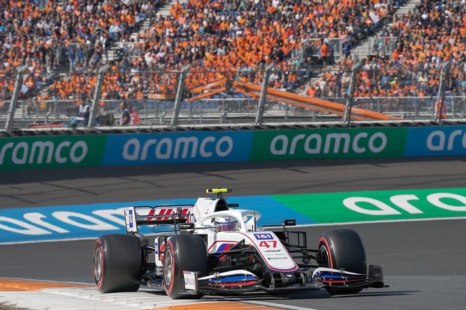 Mick Schumacher (22) vom Team Haas in Aktion. Er landete in Zandvoort auf dem letzten Platz.