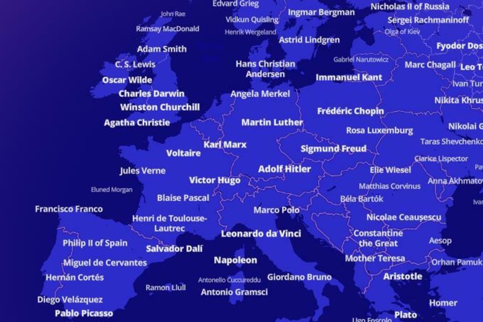 Geburtsorte der berühmtesten Persönlichkeiten: Interaktive Karte offenbart Überraschungen!