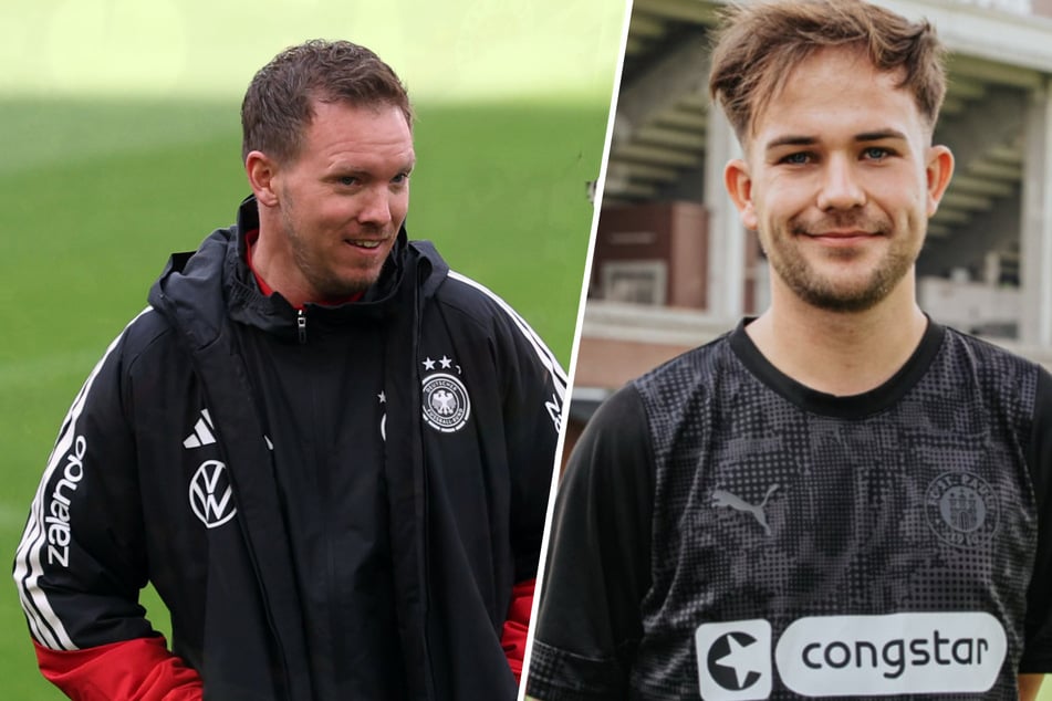 Bundestrainer Julian Nagelsmann (38, l.) hat sich zum Coming-out von St. Paulis Jugendtrainer Christian Dobrick (29) geäußert.
