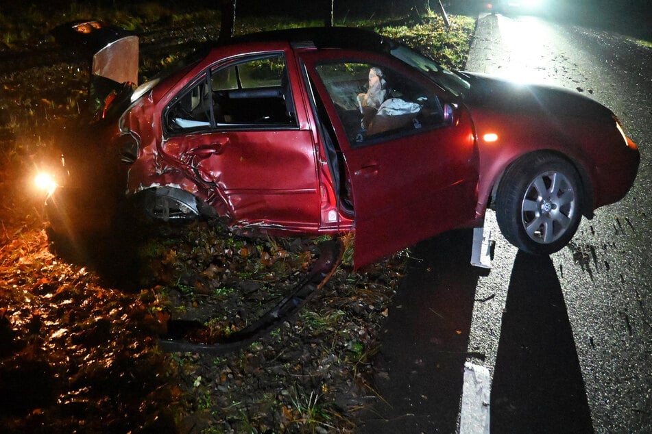 Der Wagen wurde bei dem Unfall erheblich beschädigt.